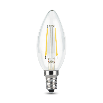Лампа светодиодная LED 9 Вт 680 Лм 2700К теплая Е14 Свеча Filament Gauss