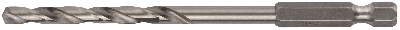 Сверло HSS по металлу,полированное, U-хвостовик под биту, инд.упаковка 5.0 мм