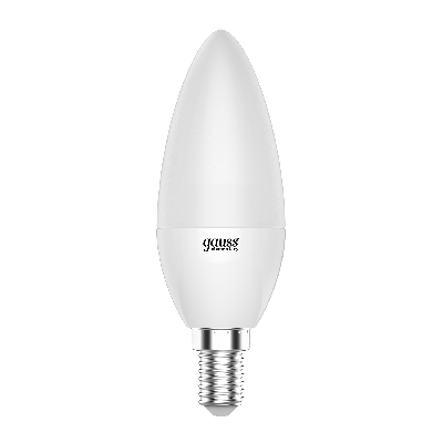 Лампа светодиодная LED 6 Вт 450 Лм 4100К белая Е14 Свеча Elementary Gauss