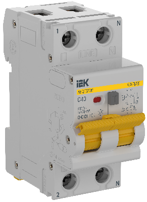 KARAT Выключатель автоматический дифференциального тока АВДТ32EM 1P C40 30мА тип A IEK
