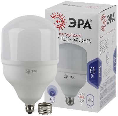 Лампа светодиодная LED POWER T160-65W-6500-E27/E40 (диод, колокол, 65Вт, хол, E27/E40) ЭРА (12/96) ЭРА