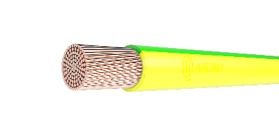 Провод силовой ПуГВнг(A)-LS 1х25 зелено-желтый ТРТС