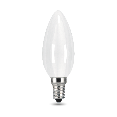 Лампа светодиодная LED 5 Вт 450 Лм 4100К белая Е14 Свеча milky Filament Gauss