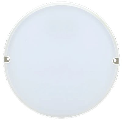 Светильник светодиодный ДБП-8w 6500К 760Лм IP54 круглый пластиковый белый