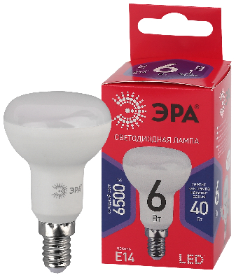 Лампа светодиодная LED R50-6W-865-E14 R (диод, рефлектор, 6Вт, хол, E14) (10/100/3600)