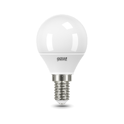 Лампа светодиодная LED 8 Вт 540 Лм 4100К белая Е14 Шар Elementary Gauss