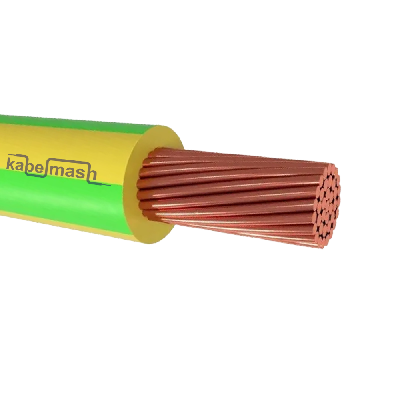 Провод силовой ПуГВ 1х0,5 желто-зеленый (100м)ТРТС