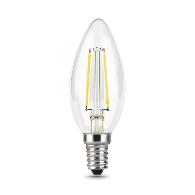Лампа светодиодная LED 9 Вт 710 Лм 4100К белая Е14 Свеча Filament Gauss