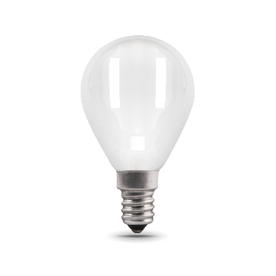 Лампа светодиодная LED 5 Вт 450 Лм 4100К белая Е14 Шар milky Filament Gauss