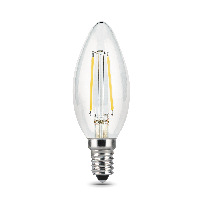 Лампа светодиодная LED 11 Вт 810 Лм 2700К теплая Е14 Свеча Filament Gauss