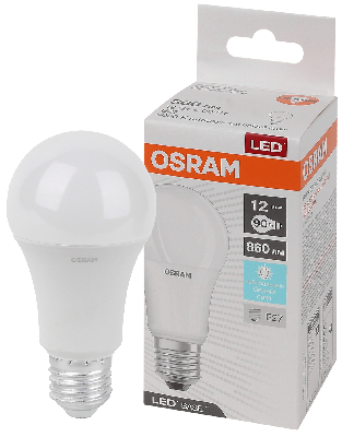 Лампа светодиодная LED Base Грушевидная 12 Вт (замена 90 Вт), 860Лм, 4000К, цоколь E27 OSRAM